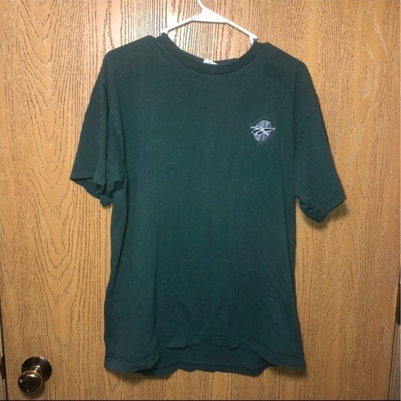 Vintage Reebok Men’s Green Retro Basic Casual T-Shirt Size Large - Picture 2 of 6